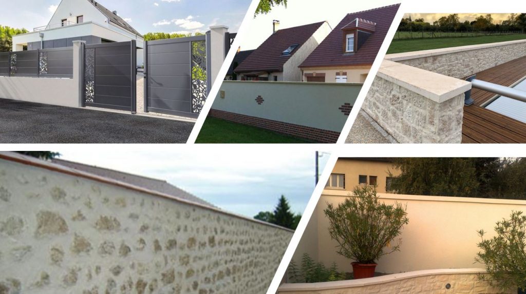 Artisan constructeur construction mur et muret de cloture parpaing béton pierre seche ou meulière parement prix devis idf 78 91 92 94 95