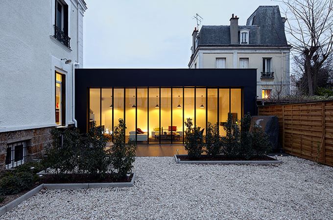 Une Extension, Terrasse et Allée à Rueil Malmaison 92